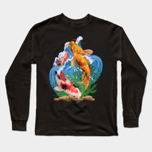 Koi Fish Aquatic Life Sea Creature Lover's Novelty Gift Long Sleeve T-Shirt